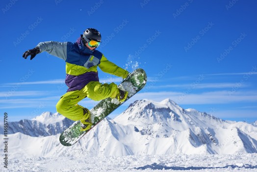 Picture of Snowboarder doing trick